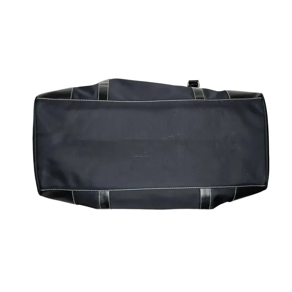 Vintage 90s Estee Lauder Men Black Travel Duffel Bag Weekender GWP